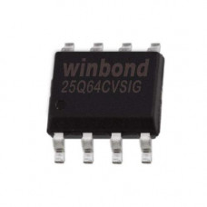 Чип W25Q64 W25Q64CVSIG SOP8, 64Мб Flash SPI