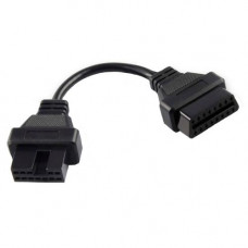Переходник с OBD2 16pin мама на Hyundai, Mitsubishi 12pin мама