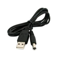 Кабель переходник USB - 5.5x2.1мм 5.5x2.5мм 1м для светильника ночника