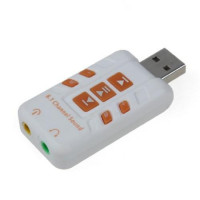 USB Звукова карта 8.1 3D звук 7 кнопок управління