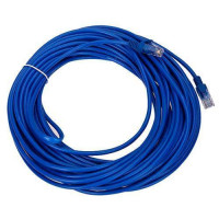 Патч-корд RJ45 17м, мережевий кабель UTP CAT5e 8P8C, LAN, синій
