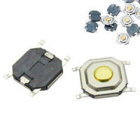 10x Кнопка тактовая, микрик, SMD 4 контакта, 4х4x1.5мм 5х5x1.5мм
