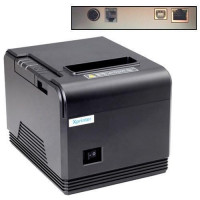 Термопринтер POS чековий принтер USB+LAN з автообрезкой XP-Q200 80мм
