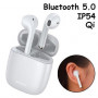 Наушники беспроводные, гарнитура с кейсом Baseus Encok W04 Pro Bluetooth, Белые