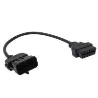 Переходник с OBD2 16pin мама на Opel 10pin папа