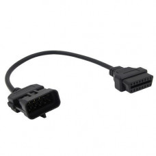 Переходник с OBD2 16pin мама на Opel 10pin папа