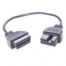 Переходник с OBD2 16pin мама на Mitsubishi 12pin папа