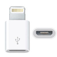 Переходник адаптер MicroUSB мама - Lightning папа