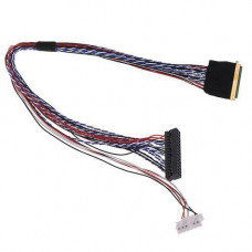 Кабель шлейф LVDS I-PEX 40pin 2канала 6бит для ЖК матриц 15.6-19