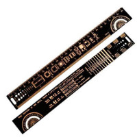 PCB Ruler лінійка шаблон для електронника радіоаматора 25см