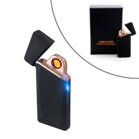 USB зажигалка электронная спиральная ZC110, тонкая