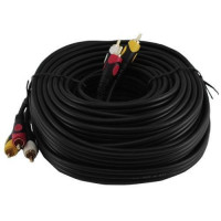 3 RCA - 3 RCA тато-тато AV кабель, тюльпани, 10м