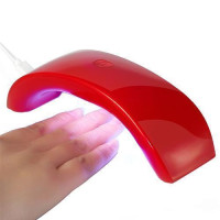 УФ-лампа для сушки, наращивания гелевых ногтей, МИНИ LED 12Вт USB +БП