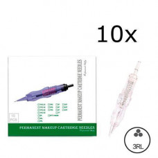 10x Модульная игла 3RL 0.25мм картридж для перманентного макияжа