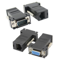 Подовжувач VGA по RJ45 витій парі до 30м UTP тато-мама