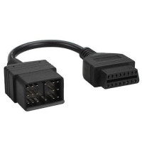 Переходник с OBD2 16pin мама на Toyota 17pin папа