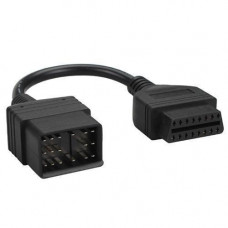 Переходник с OBD2 16pin мама на Toyota 17pin папа