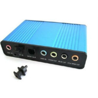 Внешняя USB звуковая карта 5.1 S/PDIF, аппаратная CM6206