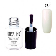 Гель-лак для ногтей маникюра 7мл Rosalind, шеллак, 15 перламутровый