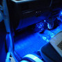 Декоративная 4x3 LED синяя подсветка салона автомобиля