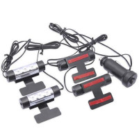 Декоративная 4x3 LED синяя подсветка салона автомобиля
