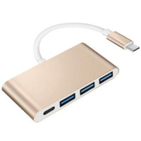 USB 3.1 Type-C хаб разветвитель на 3x USB 3.0 + Type-C для питания