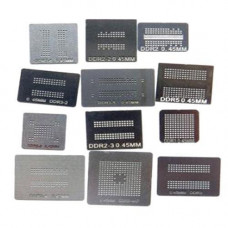 Набор из 12 BGA трафаретов для памяти DDR DDR2 DDR3