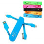 Унив складная USB зарядка Ipad Iphone MicroUSB 3в1