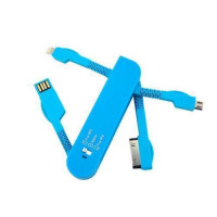 Унив складная USB зарядка Ipad Iphone MicroUSB 3в1