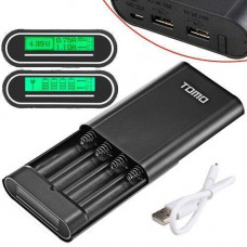 Корпус для Power Bank, зарядка 18650, 4 канала с ЖК индикацией, TOMO M4