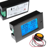 Цифровий вольтметр амперметр ватметр AC 80-260В 99.9А 0-22кВт, LED