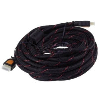 Кабель HDMI - HDMI 20м v1.4 позолоченный в оплетке
