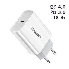 Сетевое зарядное устройство USB Type-C QC4.0 PD3.0 18Вт Ugreen CD137