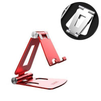 Подставка для смартфона, металлическая складная Licheers LZJ01, красная