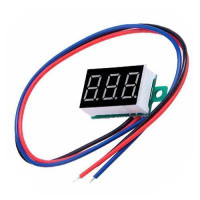 Цифровой вольтметр 4.5-30В LED измеритель напряжения вольтажа