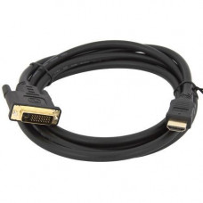 Кабель DVI-D (24+1) - HDMI 1.5м позолоченный в оплетке