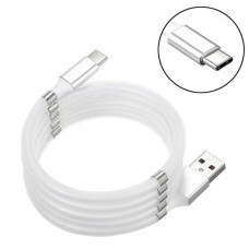 Кабель магнитный USB Type-C для Xiaomi Huawei LG MagLink 1м силикон