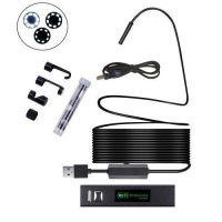 10м Wi-Fi / USB камера 1600x1200, 8мм, бороскоп ендоскоп, жорсткий кабель