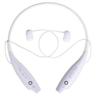 Наушники беспроводные Bluetooth гарнитура HBS-730 с шейным ободом, белые