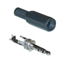 Штекер 3.5мм TRS mini-jack джек стерео 3pin пластиковый корпус