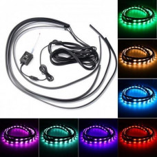 Декоративная RGB LED подсветка днища авто 120х90 с пультом