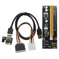 PCI-Express PCI-E 1X на 16X райзер V006 Molex USB 3.0 60см майнинг