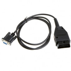 Переходник с RS232 DB9 COM мама на OBD2 16pin папа
