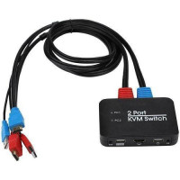 KVM-свич 2-портовый, переключатель USB, 2xHDMI, 4K 60Гц