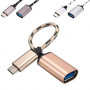 Кабель USB переходник USB Type-C на USB 3.1 USB-A, OTG, 18см