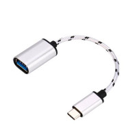 Кабель USB перехідник USB Type-C на USB 3.1 USB-A, OTG, 18см