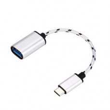 Кабель USB переходник USB Type-C на USB 3.1 USB-A, OTG, 18см