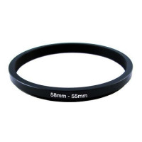 Понижающее степ кольцо 58-55мм для Canon, Nikon