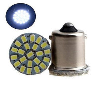 2x LED 1156 BA15S P21W лампа в автомобиль, 22 SMD 5050, белый