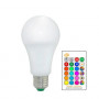 Светодиодная E27 LED RGB 5Вт лампа, 16 цветов с пультом ДУ